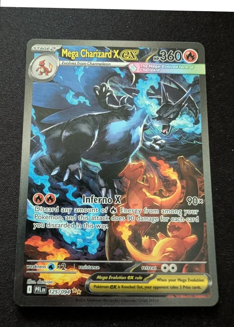 Mega Charizard X EX front